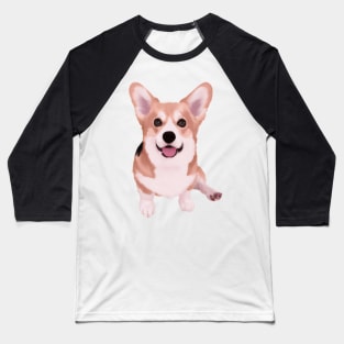 Cute Pembroke Welsh Corgi Drawing Baseball T-Shirt